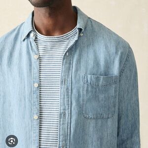 FAHERTY: Tried & True Chambray Shirt (Tall)